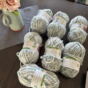 Loops & Threads Yarn Eco Tie Dye "To the Moon Grey" - Lot of 7